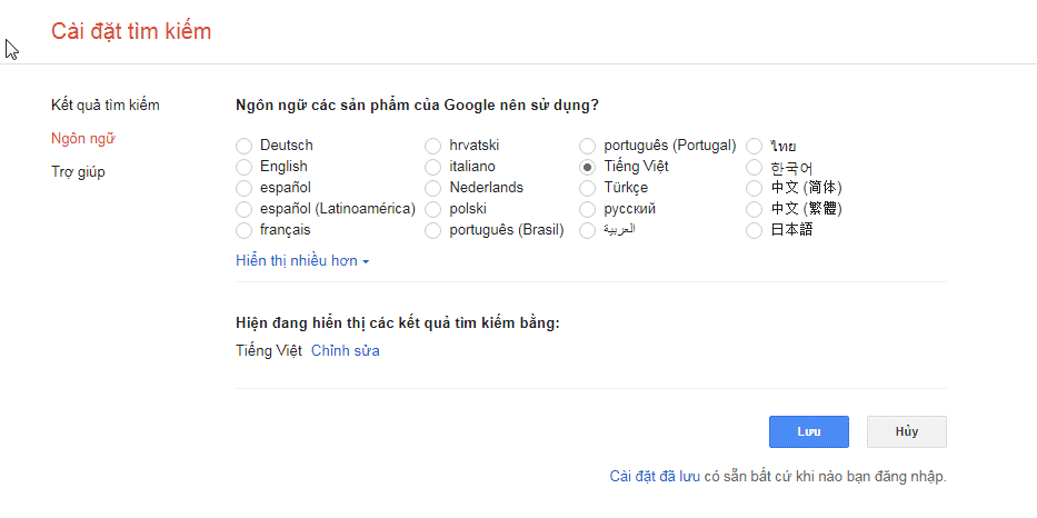 3 - Cách khắc phục khi Google hiển thị tiếng Trung Quốc