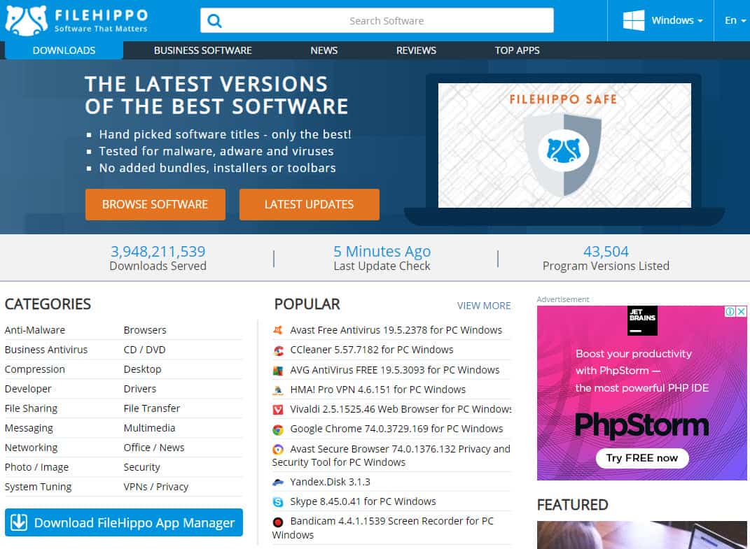 Tìm hiểu trang web Filehippo là gì và dùng để làm gì?