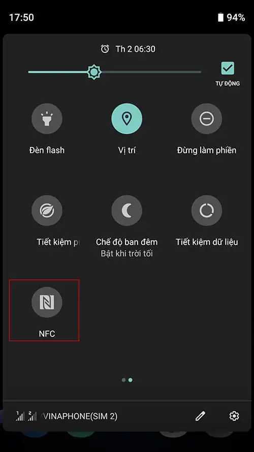 Bật NFC trên điện thoại