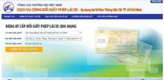 Đăng ký đổi giấy phép lái xe trực tuyến online qua mạng ở tại TPHCM